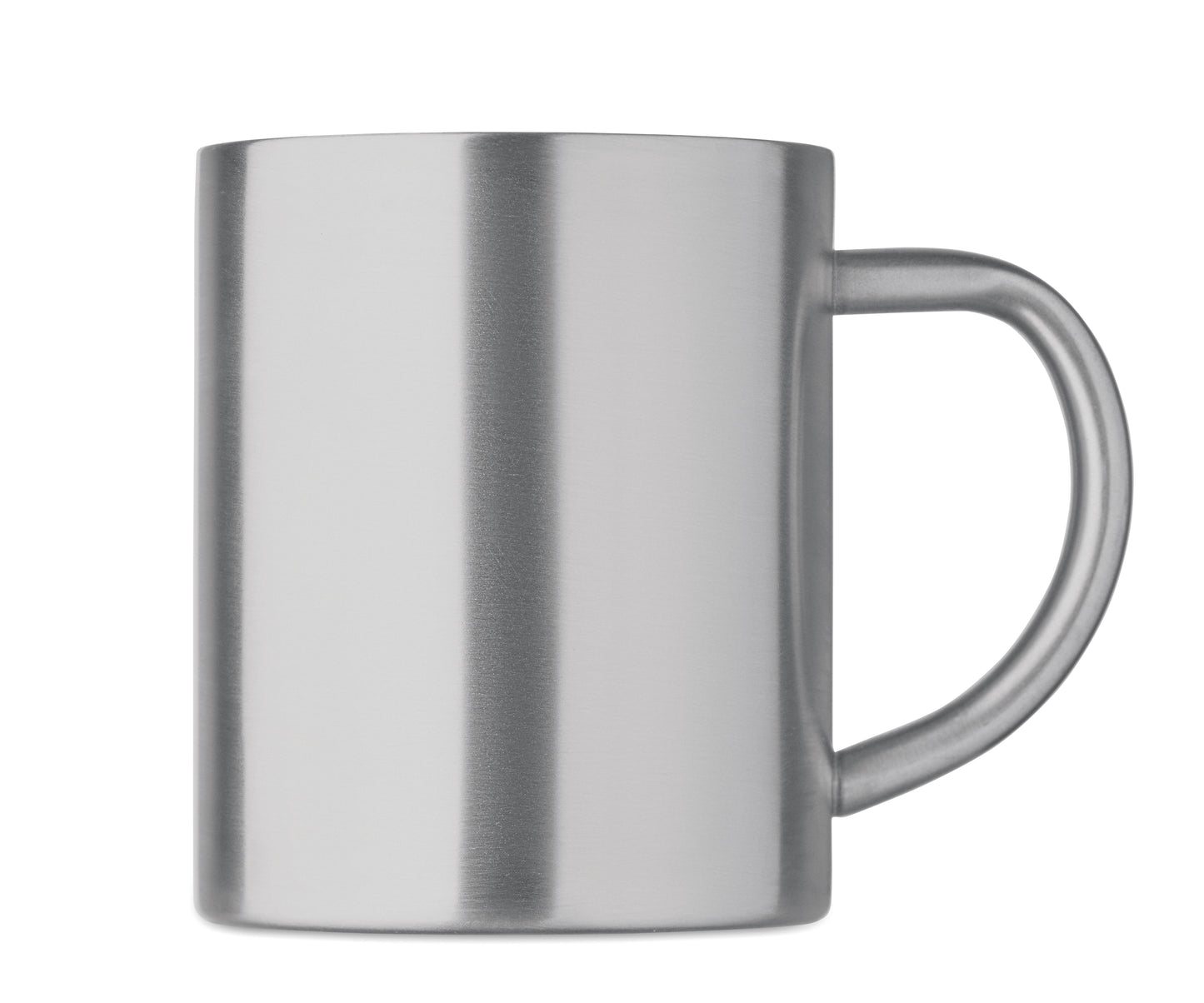 Doppelwandiger Becher aus recyceltem Edelstahl (90 % recycelter Edelstahl und 10 %