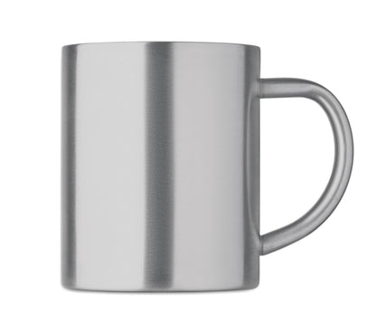 Doppelwandiger Becher aus recyceltem Edelstahl (90 % recycelter Edelstahl und 10 %