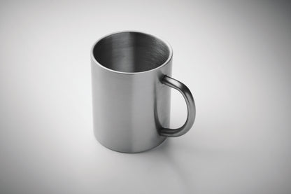 Doppelwandiger Becher aus recyceltem Edelstahl (90 % recycelter Edelstahl und 10 %