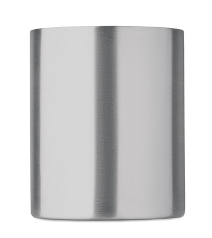 Doppelwandiger Becher aus recyceltem Edelstahl (90 % recycelter Edelstahl und 10 %