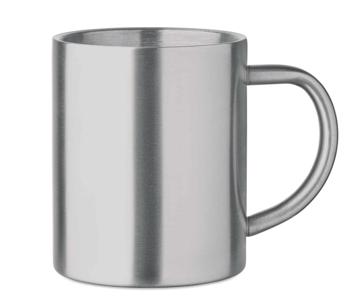 Doppelwandiger Becher aus recyceltem Edelstahl (90 % recycelter Edelstahl und 10 %