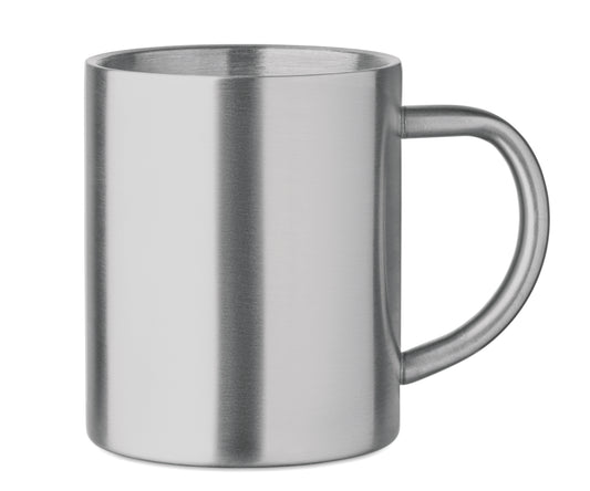 Doppelwandiger Becher aus recyceltem Edelstahl (90 % recycelter Edelstahl und 10 %