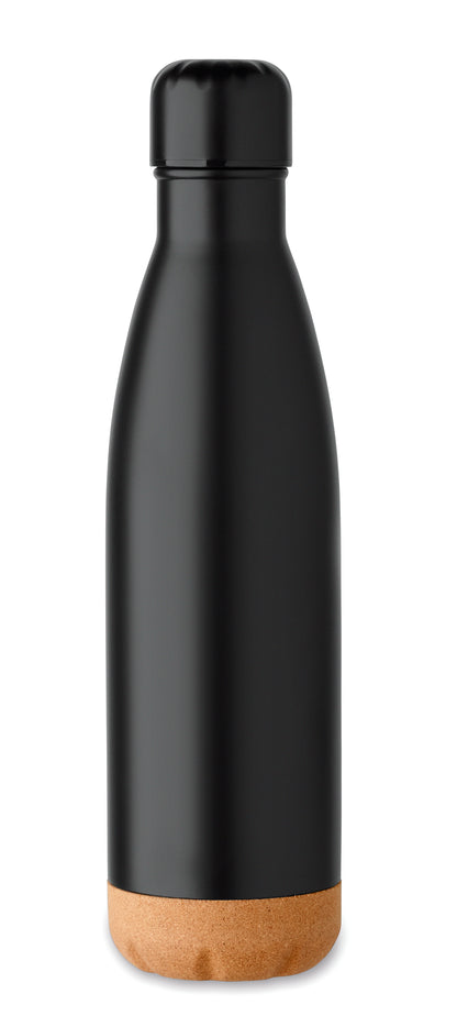 3-teiliges Geschenkset: Doppelwandige Edelstahl-Isolierflasche (500 ml) DIN A5 Notizbuch mit gebundenem Hard