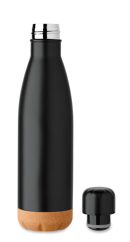 3-teiliges Geschenkset: Doppelwandige Edelstahl-Isolierflasche (500 ml) DIN A5 Notizbuch mit gebundenem Hard