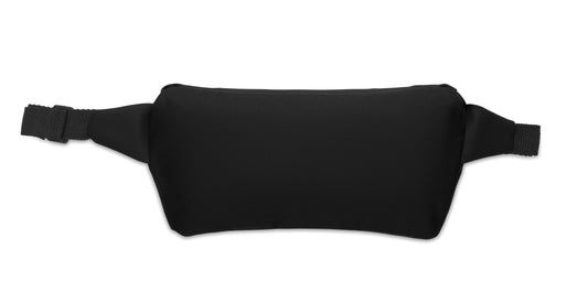 Gürteltasche aus PU-beschichtetem 600D RPET-Polyester und 210D RPET-Polyesterfutter. Fronttasche mit Reißverschluss.