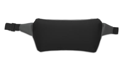 Gürteltasche aus PU-beschichtetem 600D RPET-Polyester und 210D RPET-Polyesterfutter. Fronttasche mit Reißverschluss.