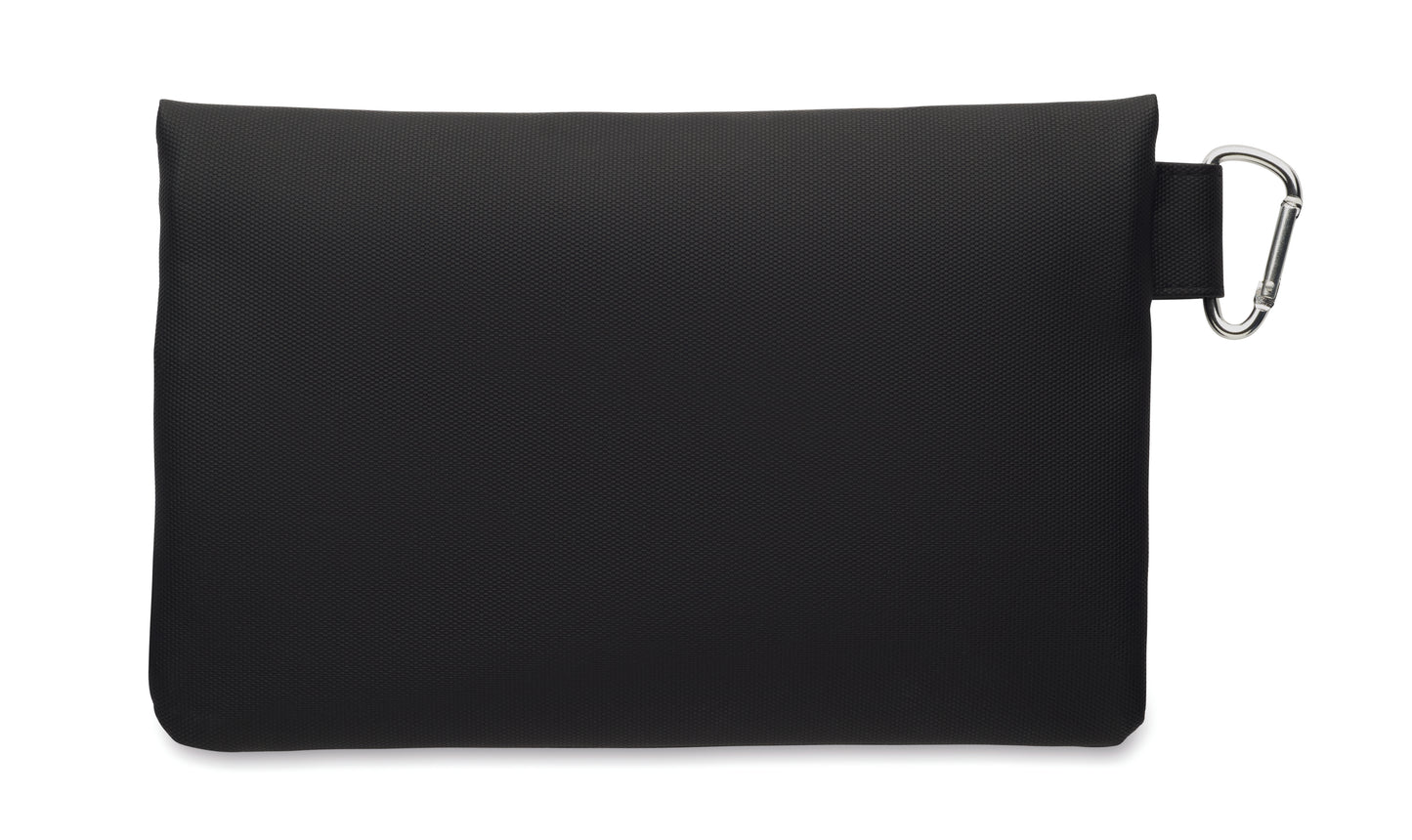 Tragbarer Organizer/Hülle aus PU-beschichtetem 600D RPET-Polyester mit Reißverschluss.