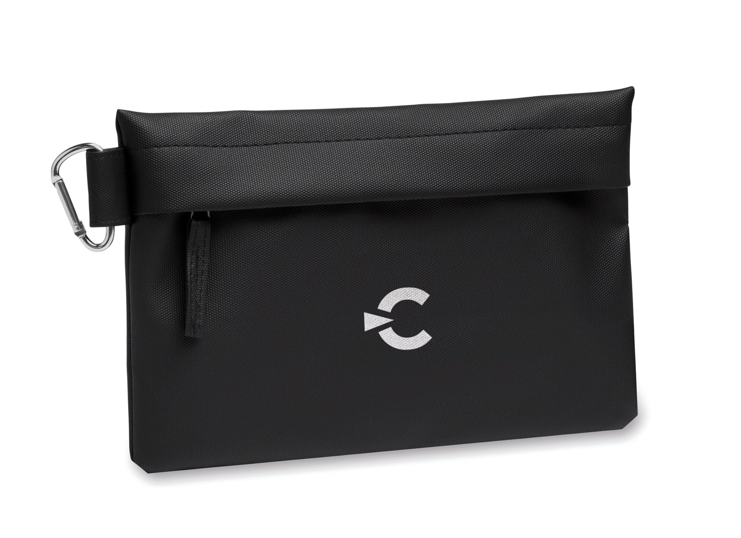 Tragbarer Organizer/Hülle aus PU-beschichtetem 600D RPET-Polyester mit Reißverschluss.
