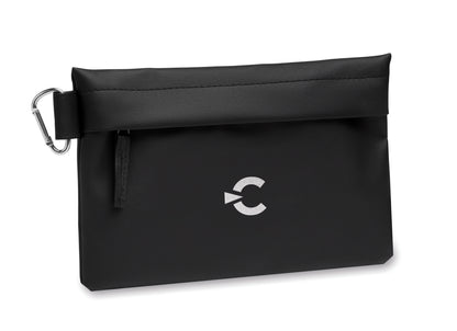 Tragbarer Organizer/Hülle aus PU-beschichtetem 600D RPET-Polyester mit Reißverschluss.