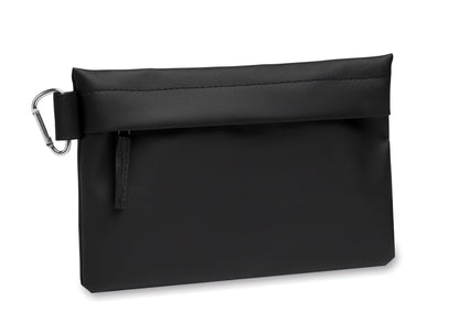 Tragbarer Organizer/Hülle aus PU-beschichtetem 600D RPET-Polyester mit Reißverschluss.