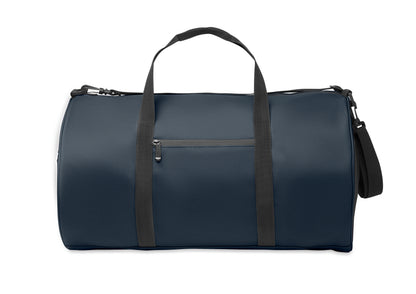 Sport- oder Reisetasche aus 600D RPET Polyester mit PU-Beschichtung. Fronttasche mit Reißverschluss.