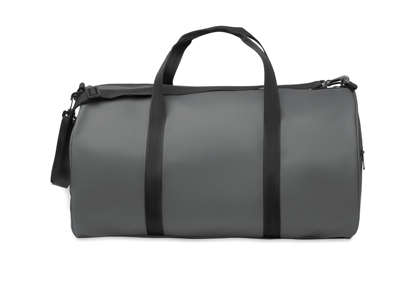 Sport- oder Reisetasche aus 600D RPET Polyester mit PU-Beschichtung. Fronttasche mit Reißverschluss.