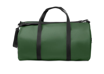 Sport- oder Reisetasche aus 600D RPET Polyester mit PU-Beschichtung. Fronttasche mit Reißverschluss.