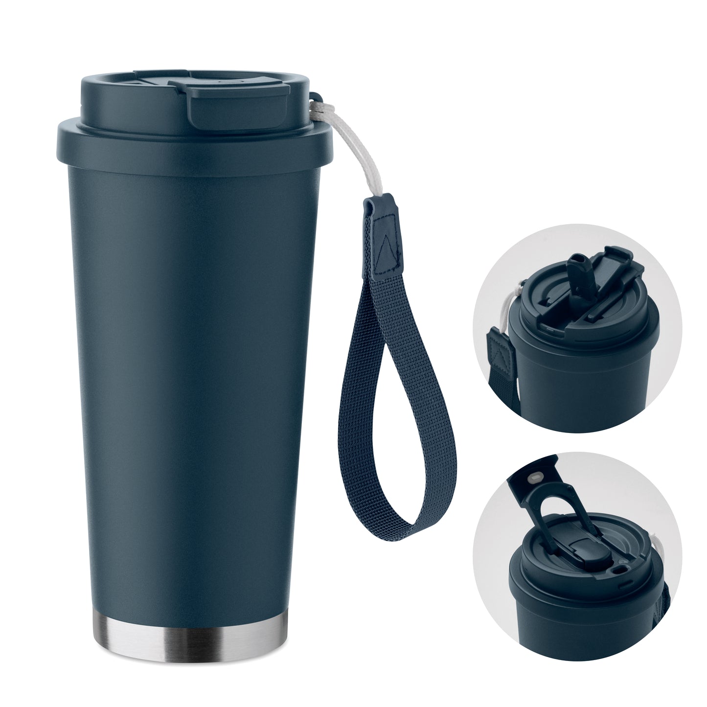 Doppelwandiger Becher aus recyceltem Edelstahl (90% recycelter Edelstahl und 10% Edelstahl). 2