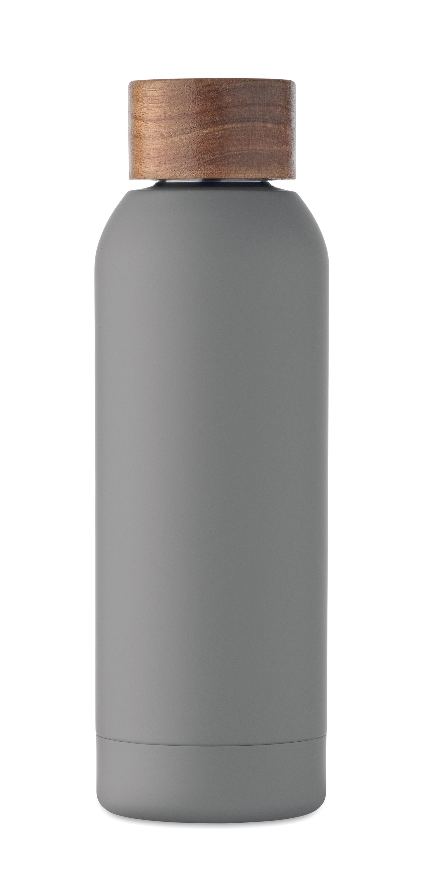 Einwandige Flasche aus recyceltem Edelstahl (90% recycelter Edelstahl und 10% Edelstahl). Gummiertes