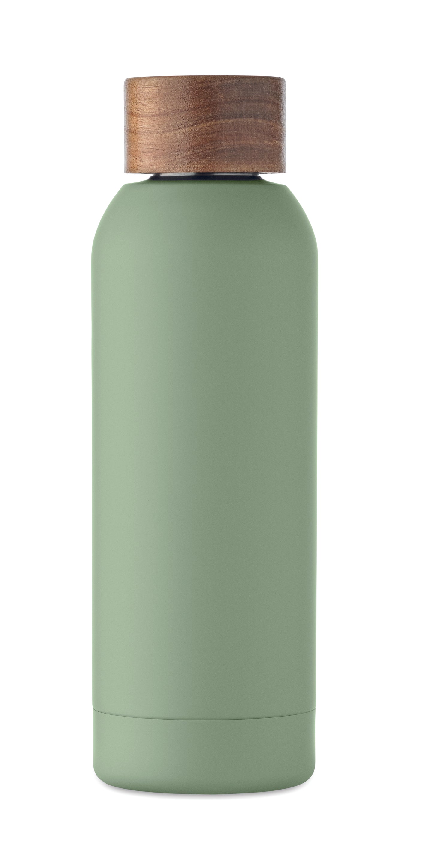 Einwandige Flasche aus recyceltem Edelstahl (90% recycelter Edelstahl und 10% Edelstahl). Gummiertes