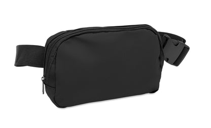 Gürteltasche (Crossbody-Tasche) aus soften PU mit 210D RPET Polyester-Futter. Haupttasche mit Reißverschluss
