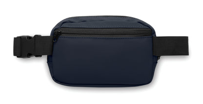 Gürteltasche (Crossbody-Tasche) aus soften PU mit 210D RPET Polyester-Futter. Haupttasche mit Reißverschluss