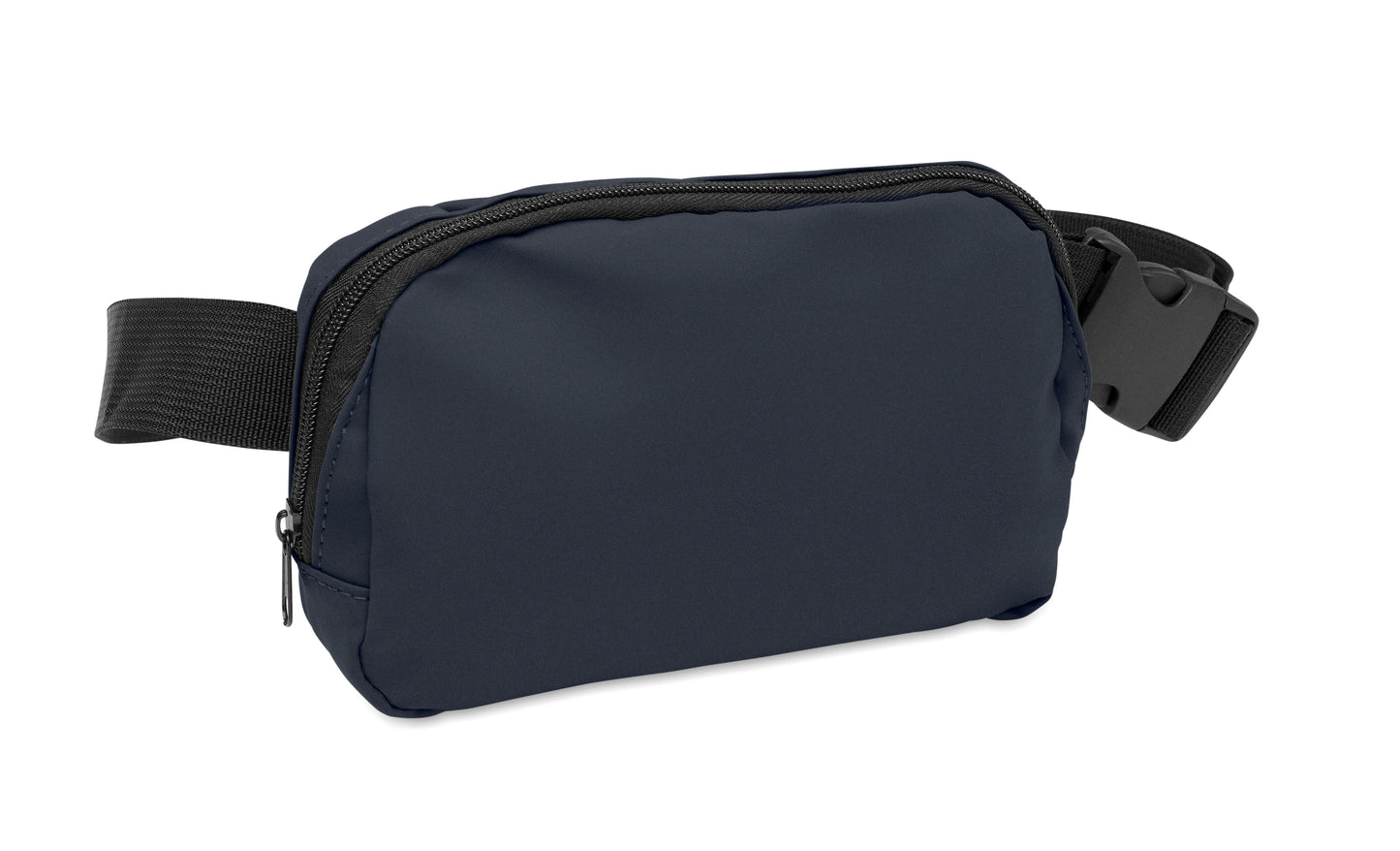 Gürteltasche (Crossbody-Tasche) aus soften PU mit 210D RPET Polyester-Futter. Haupttasche mit Reißverschluss
