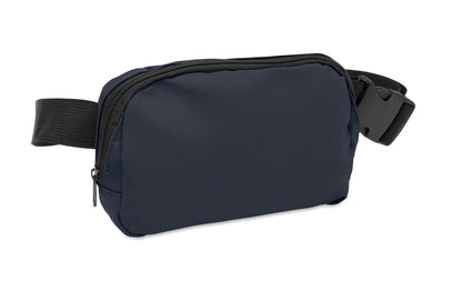 Gürteltasche (Crossbody-Tasche) aus soften PU mit 210D RPET Polyester-Futter. Haupttasche mit Reißverschluss