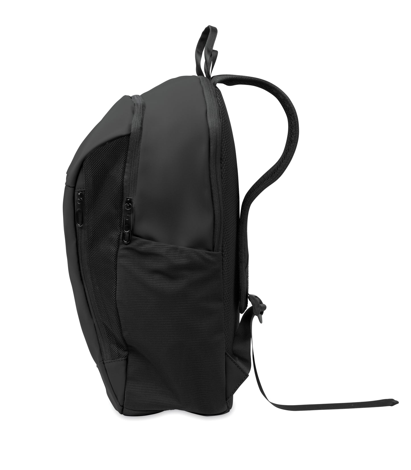 15'' Laptop-Rucksack aus softem PU mit gepolstertem Rücken und verstecktem Hauptfach mit