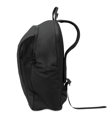 15'' Laptop-Rucksack aus softem PU mit gepolstertem Rücken und verstecktem Hauptfach mit