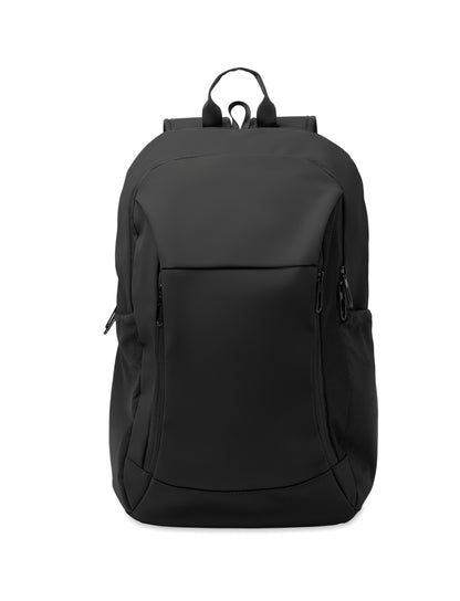 15'' Laptop-Rucksack aus softem PU mit gepolstertem Rücken und verstecktem Hauptfach mit