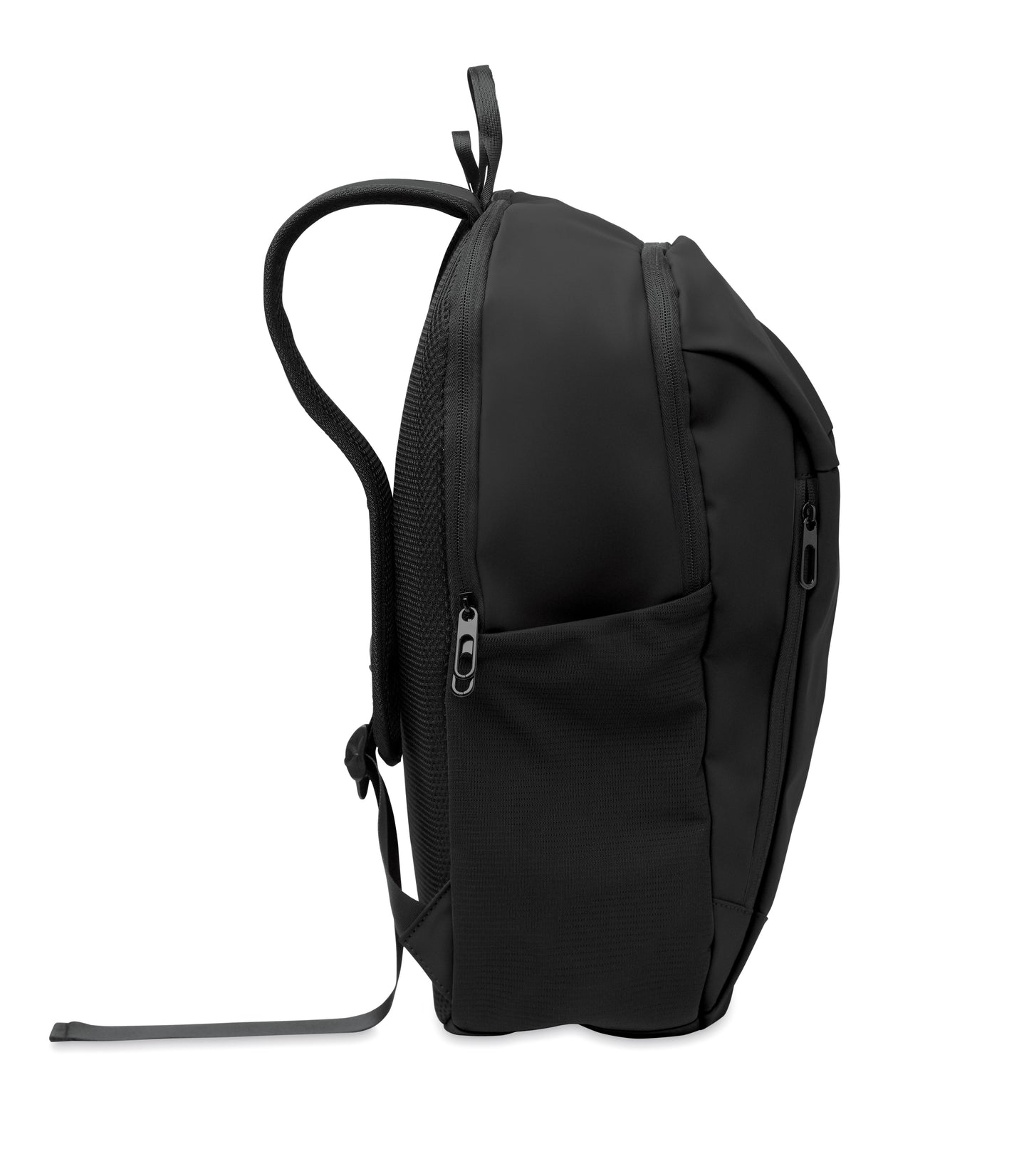 15'' Laptop-Rucksack aus softem PU mit gepolstertem Rücken und verstecktem Hauptfach mit