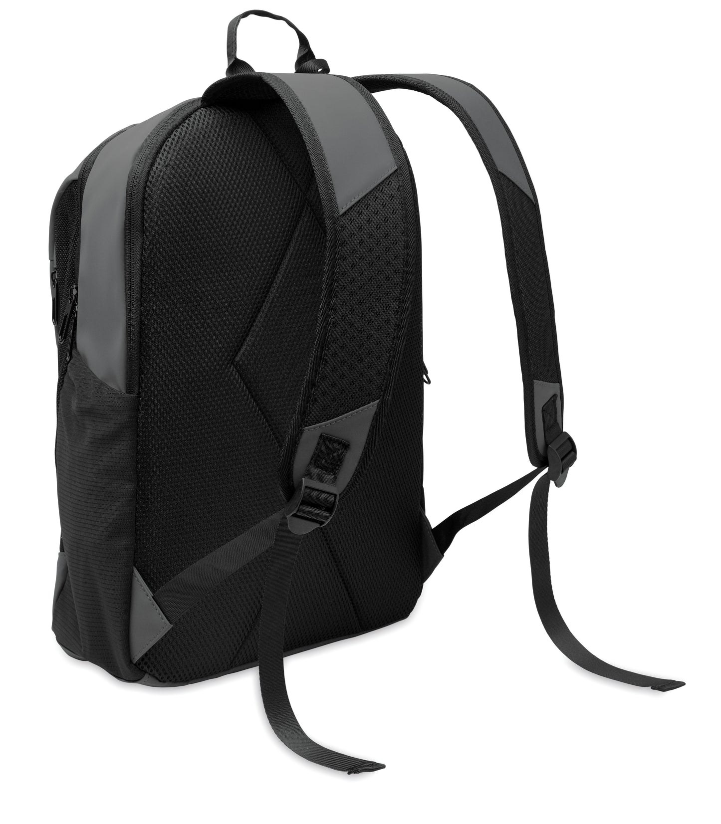 15'' Laptop-Rucksack aus softem PU mit gepolstertem Rücken und verstecktem Hauptfach mit