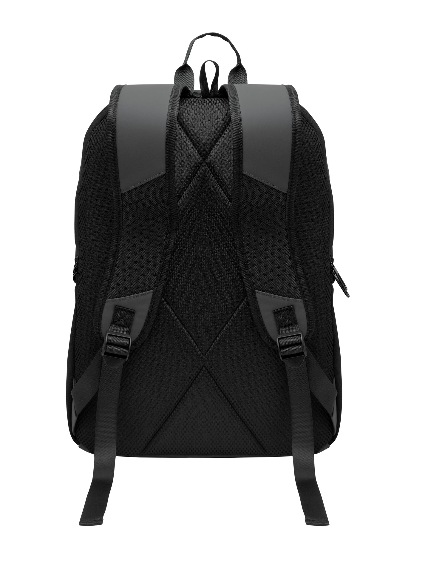 15'' Laptop-Rucksack aus softem PU mit gepolstertem Rücken und verstecktem Hauptfach mit