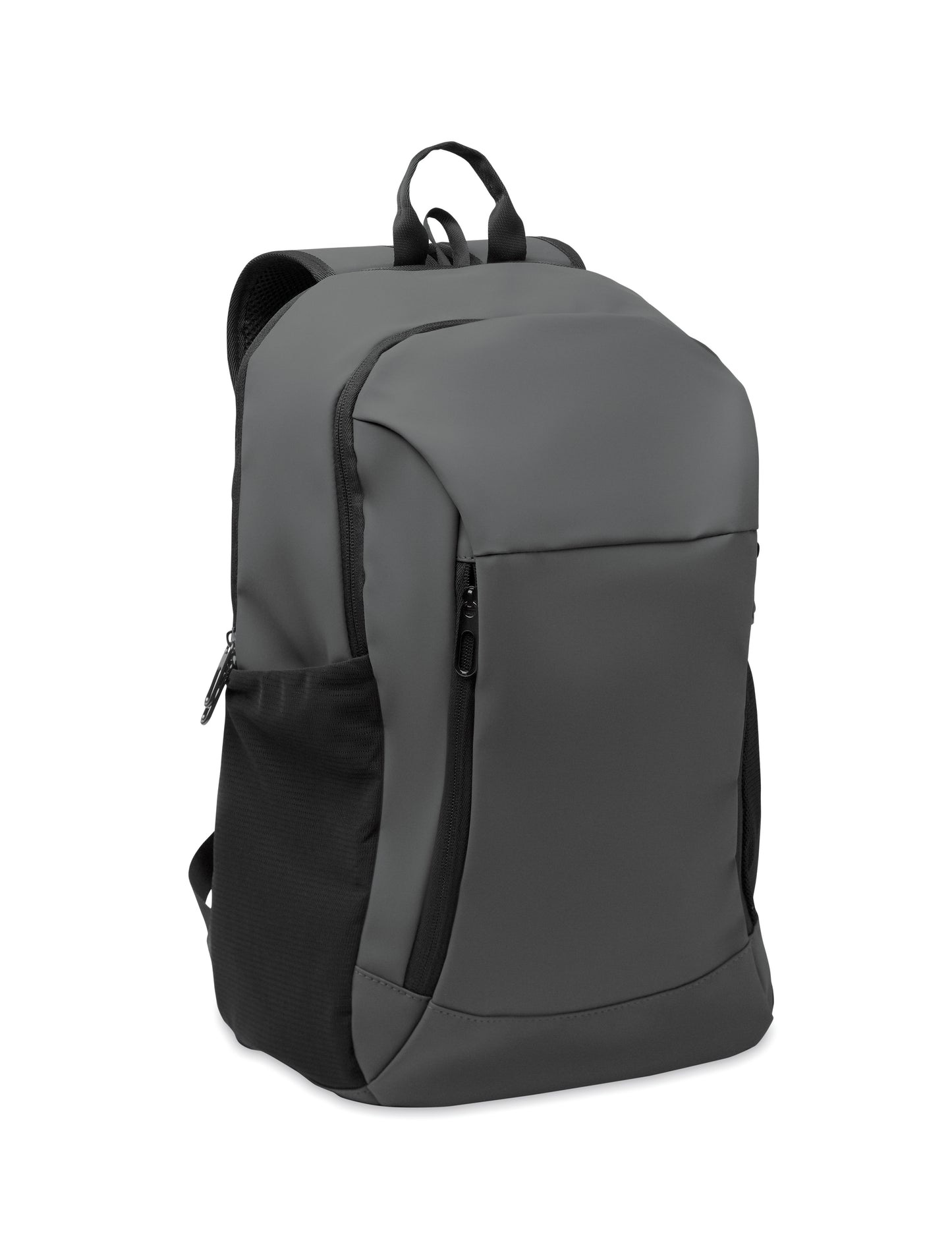 15'' Laptop-Rucksack aus softem PU mit gepolstertem Rücken und verstecktem Hauptfach mit