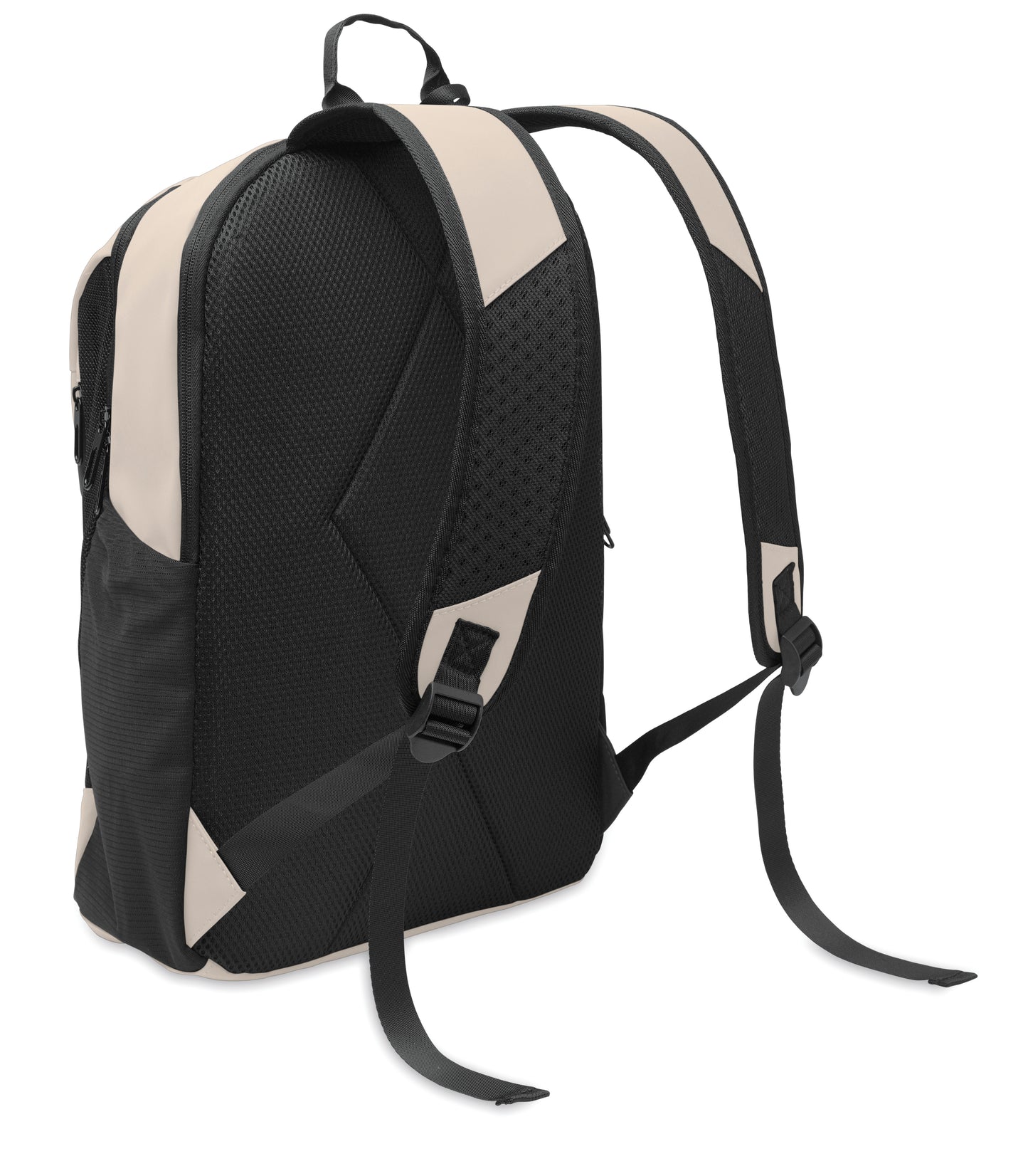 15'' Laptop-Rucksack aus softem PU mit gepolstertem Rücken und verstecktem Hauptfach mit