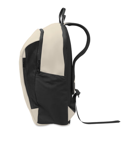 15'' Laptop-Rucksack aus softem PU mit gepolstertem Rücken und verstecktem Hauptfach mit