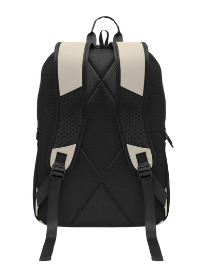 15'' Laptop-Rucksack aus softem PU mit gepolstertem Rücken und verstecktem Hauptfach mit