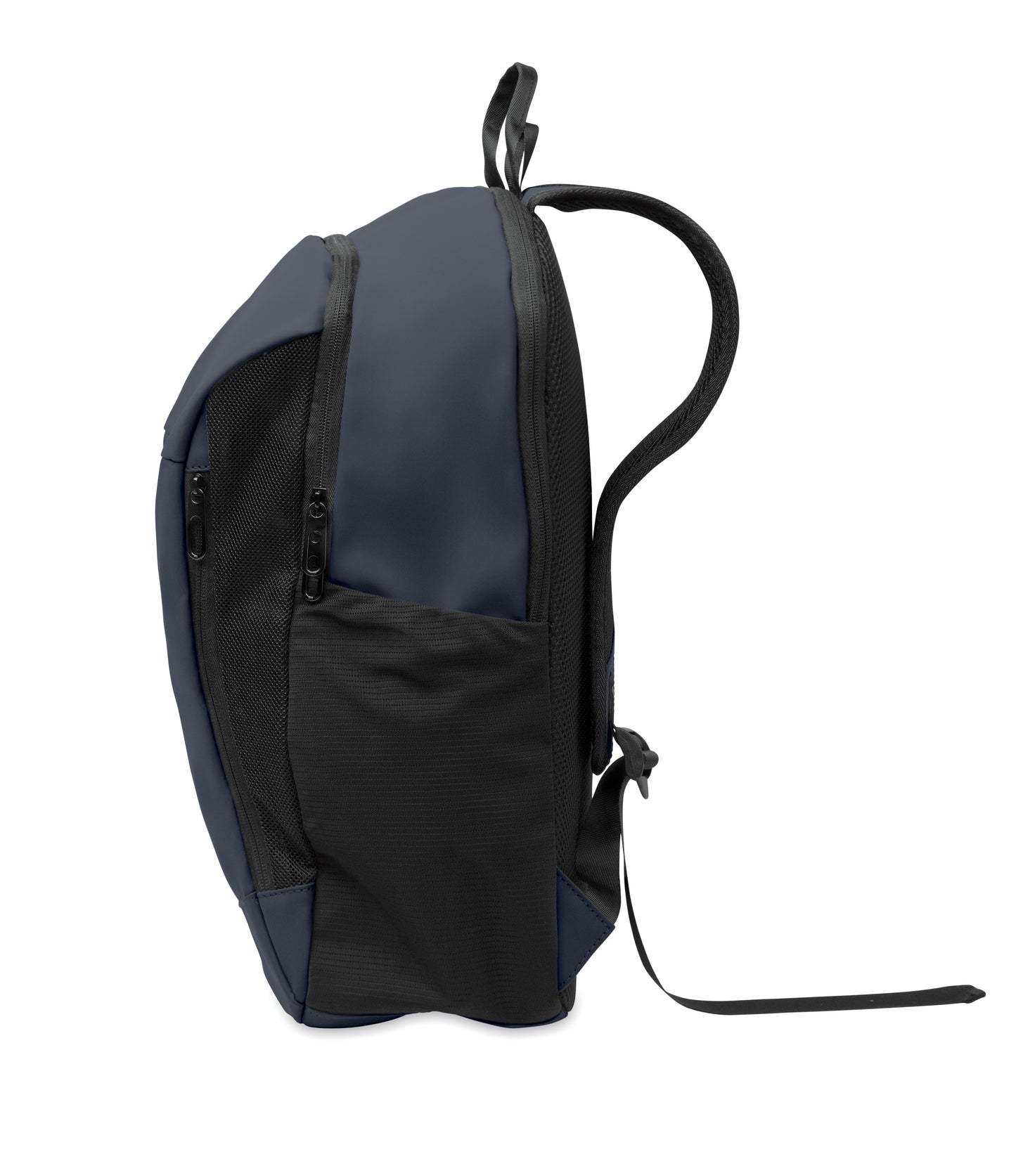 15'' Laptop-Rucksack aus softem PU mit gepolstertem Rücken und verstecktem Hauptfach mit