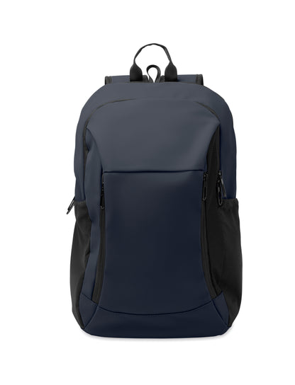 15'' Laptop-Rucksack aus softem PU mit gepolstertem Rücken und verstecktem Hauptfach mit