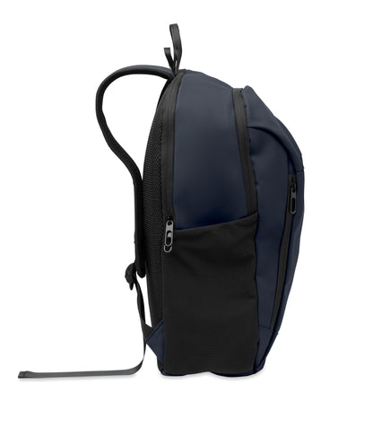 15'' Laptop-Rucksack aus softem PU mit gepolstertem Rücken und verstecktem Hauptfach mit