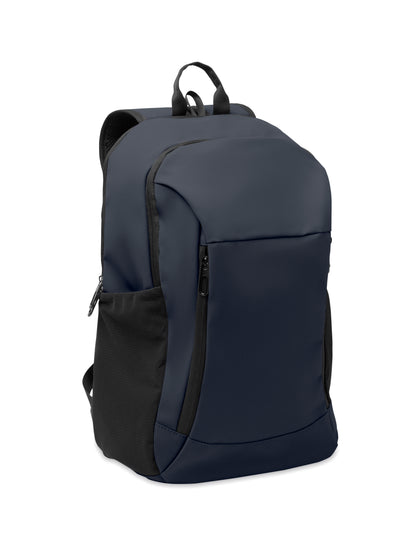 15'' Laptop-Rucksack aus softem PU mit gepolstertem Rücken und verstecktem Hauptfach mit