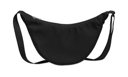 Half-Moon Umhängetasche (Crossbody-Tasche). Hauptfach mit Reißverschluss und 2 Innentaschen. 400D Oxford und