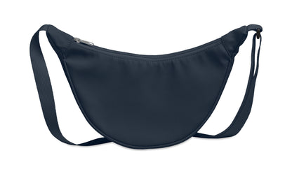 Half-Moon Umhängetasche (Crossbody-Tasche). Hauptfach mit Reißverschluss und 2 Innentaschen. 400D Oxford und
