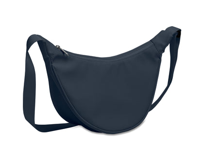 Half-Moon Umhängetasche (Crossbody-Tasche). Hauptfach mit Reißverschluss und 2 Innentaschen. 400D Oxford und