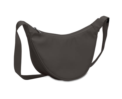 Half-Moon Umhängetasche (Crossbody-Tasche). Hauptfach mit Reißverschluss und 2 Innentaschen. 400D Oxford und