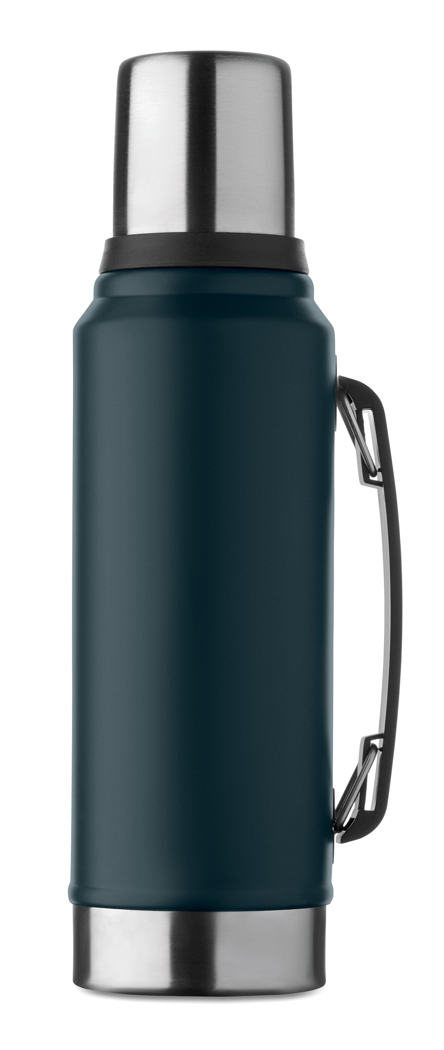 Doppelwandige Isolierflasche mit Becher aus recyceltem Edelstahl (90% recycelter Edelstahl und 10%