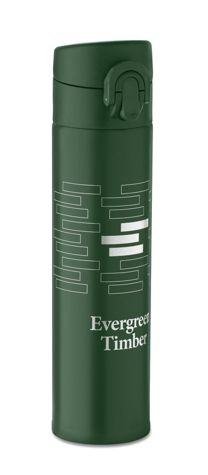 Doppelwandige Trinkflasche aus recyceltem Edelstahl (90% recycelter Edelstahl und 10% Edelstahl) mit