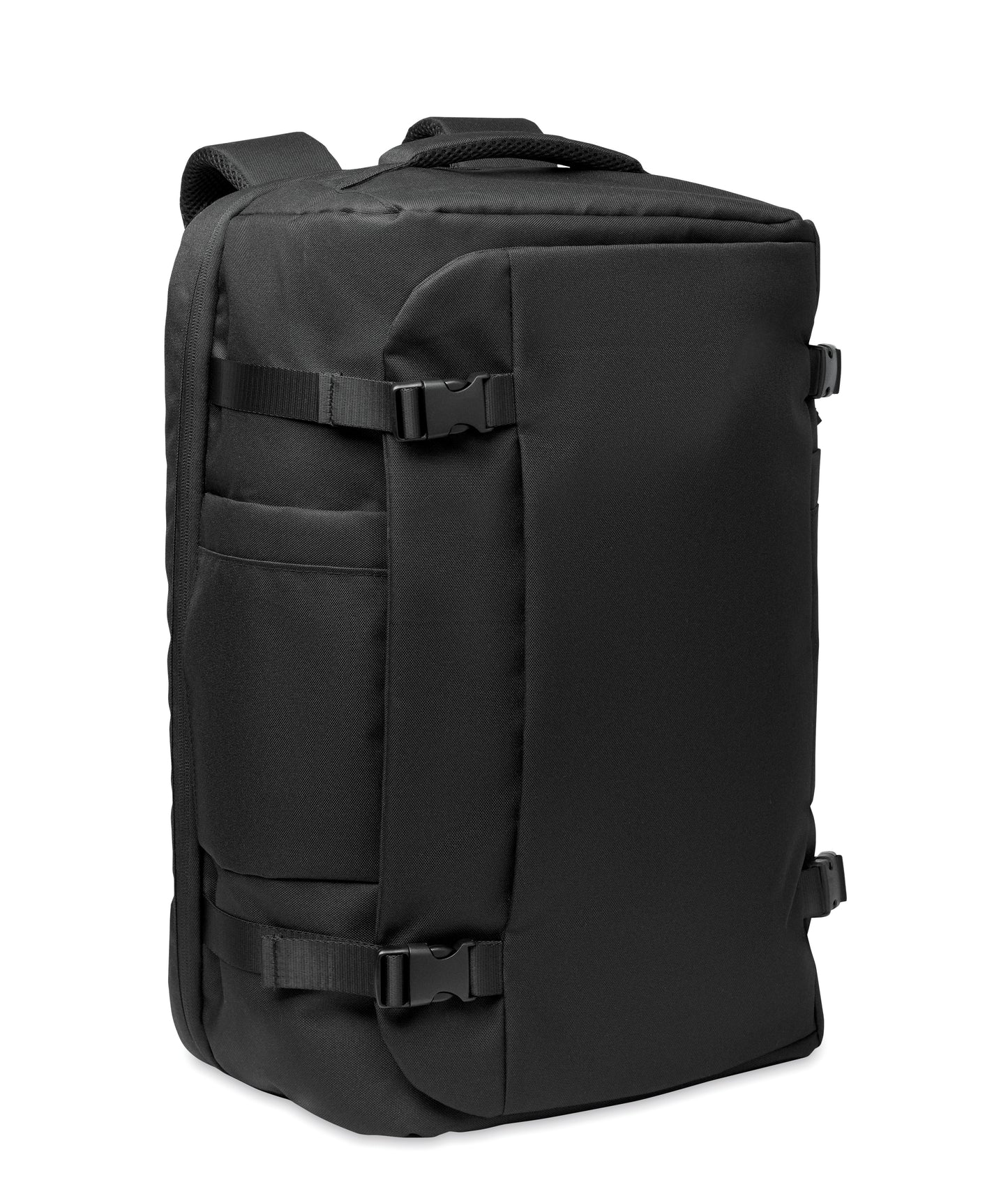 Großer 17'' Laptop-Reiserucksack aus 600D RPET-Polyester. Diverse Fächer mit Hauptfach für Kleidung