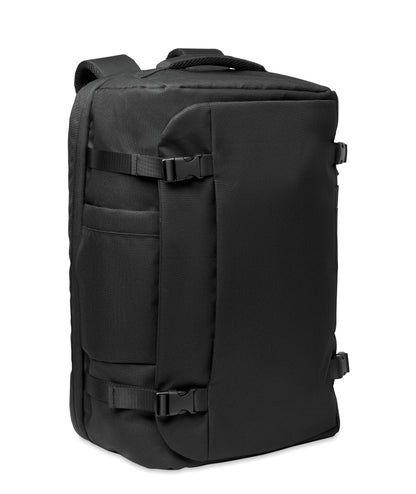 Großer 17'' Laptop-Reiserucksack aus 600D RPET-Polyester. Diverse Fächer mit Hauptfach für Kleidung