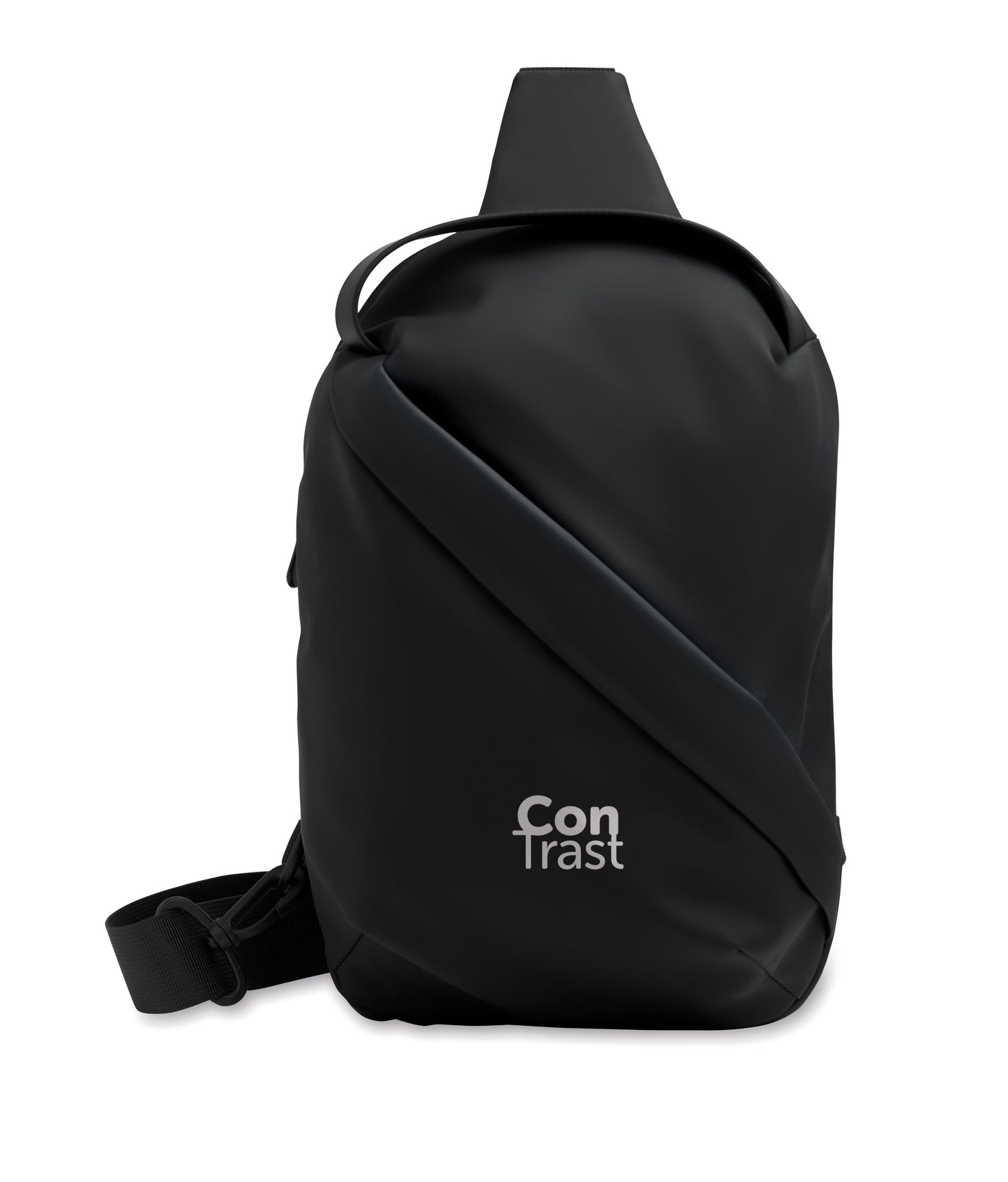 Crossbody Tasche aus weichem PU. Großes Hauptfach und Fronttasche mit Reißverschluss. Gepolsterte