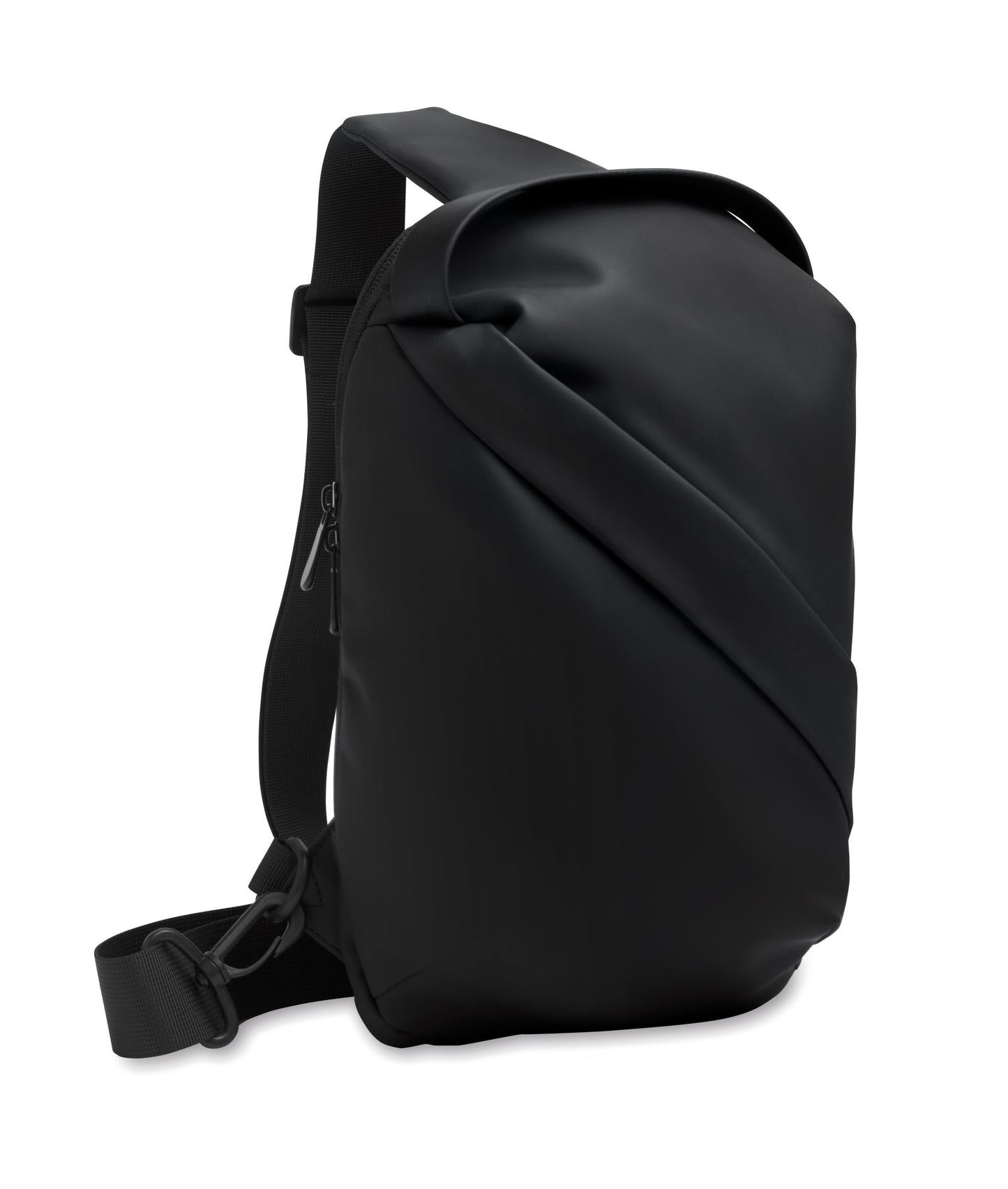 Crossbody Tasche aus weichem PU. Großes Hauptfach und Fronttasche mit Reißverschluss. Gepolsterte