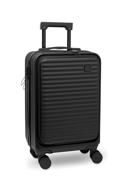 20'' Hartschalen-Kabinentrolley aus ABS. Hauptfach mit Innenfach. Zusätzliches Frontfach mit Reißverschluss und
