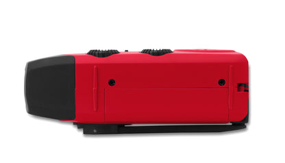 Tragbares AM/FM-Radio mit LED-Taschenlampe (2 Einstellungen) und 1200mAh Powerbank zum Notfall-Aufladen. Aufladen
